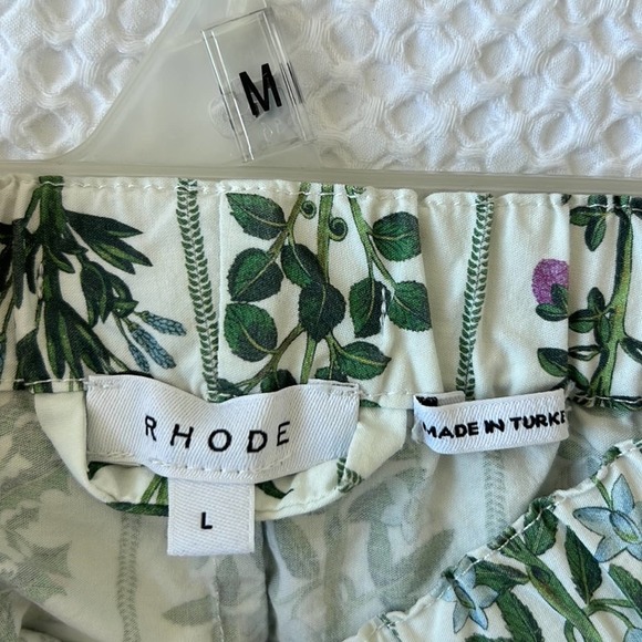 Rhode Paola Gridded Garden Print Pants - Picture 4 of 5